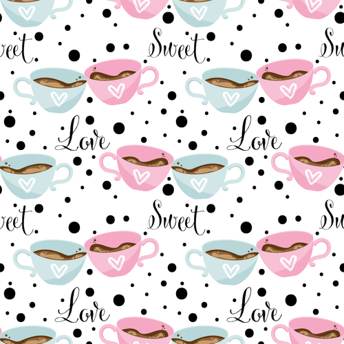 Valentines day love pattern seamless vectors 08