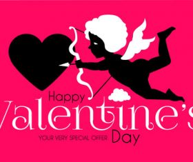 Valentines day special offer background vector