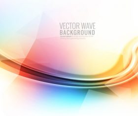 Vector wave colorful background