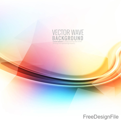 Vector wave colorful background