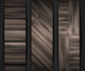 Wood parquet banners design vector 07
