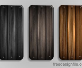 Wood parquet banners design vector 09