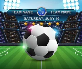 football match design poster vector