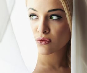 girl at the window Stock Photo 05