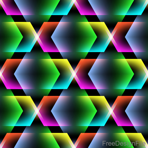 kaleidoscope beautiful pattern vectors 05