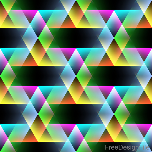 kaleidoscope beautiful pattern vectors 06
