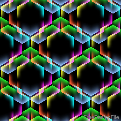 kaleidoscope beautiful pattern vectors 07