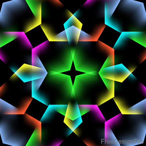 kaleidoscope beautiful pattern vectors 08