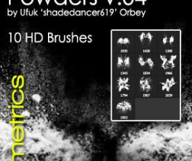 10 Kind Powder HD Photoshop Brushes