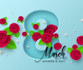 8 march women day card vectors 01