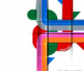 Abstract colors on white background vector