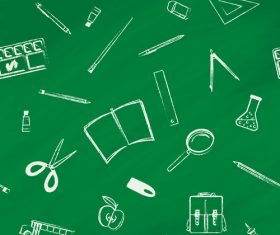 Back to school seamless pattern vector material