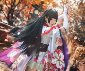 Beautiful cosplay actor Stock Photo