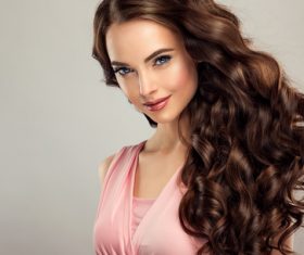 Beautiful woman face makeup artist applies eyeshadow Stock Photo 07