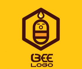 Bee logos creative design vectors 02