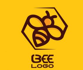 Bee logos creative design vectors 05