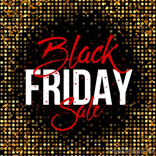Black Friday sale with neon background vectors 02