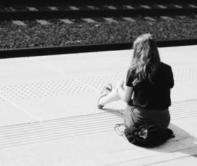 Black and white street photography Stock Photo 04