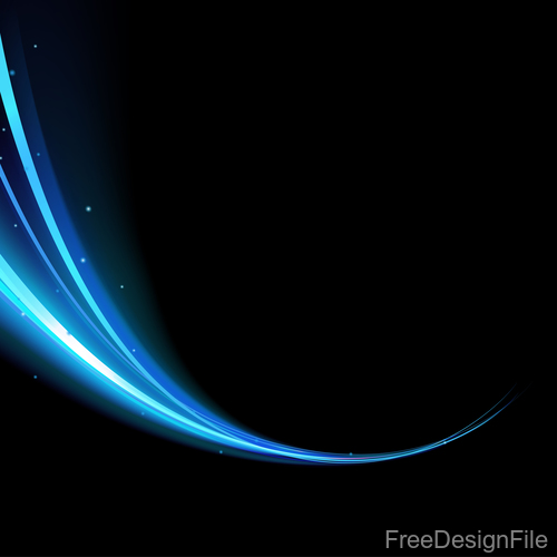Abstract magic blue light background Royalty Free Vector