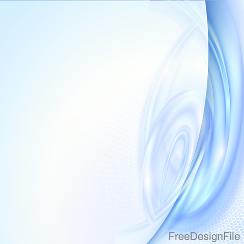 Blue wave with honeycomb background vector 05