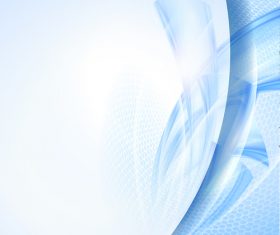 Blue wave with honeycomb background vector 10