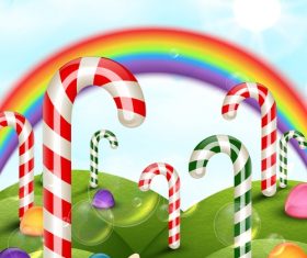Candies with rainbow vectors 02
