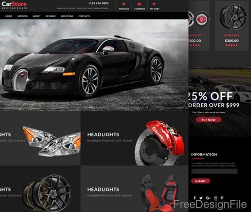 Car Accessories Ecommerce Web Template