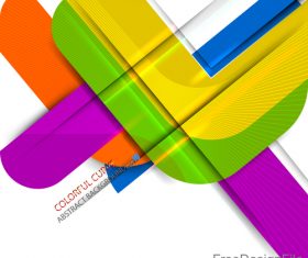 Colorful shape with white background vector