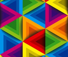 Colorful triangle group vector background