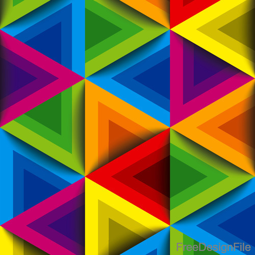 Colorful triangle group vector background