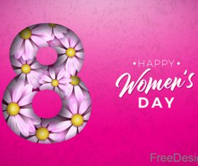 Creative 8 march womens day festival design vector 02