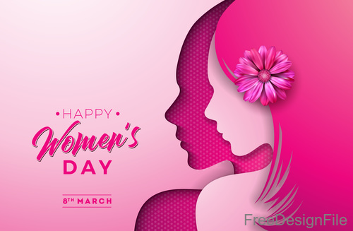 Creative 8 march womens day festival design vector 05 free download