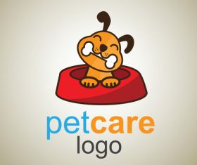 Cute Pet Care Logo design vector 02