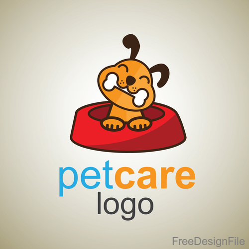 Cute Pet Care Logo design vector 02