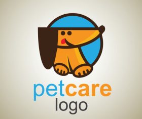 Cute Pet Care Logo design vector 03