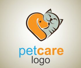 Cute Pet Care Logo design vector 04