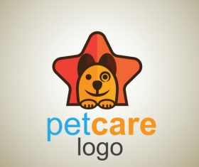 Cute Pet Care Logo design vector 05