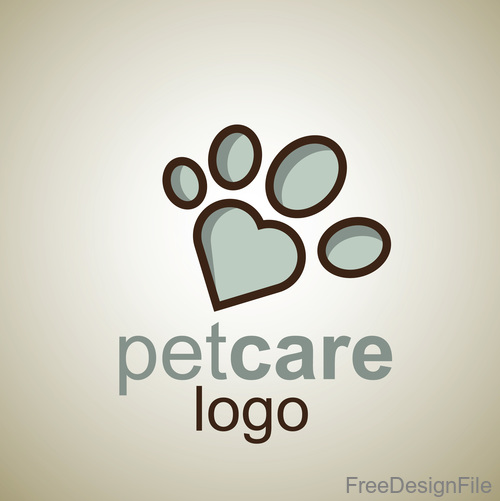 Cute Pet Care Logo design vector 08