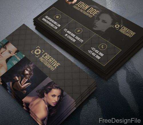 Dark Styles Photographer Business Card Template