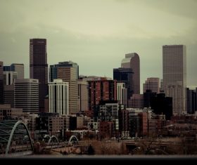 Denver Cityscape of the United States Stock Photo 02