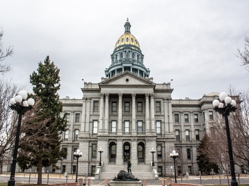 Denver Cityscape of the United States Stock Photo 04