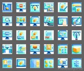 Design element flat icons