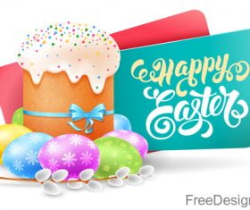 Easter banners with easter egg vector