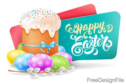 Easter banners with easter egg vector