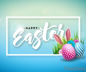 Easter blurs background design vector