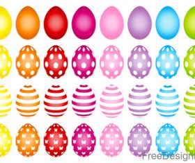 Easter egg illustration vector set
