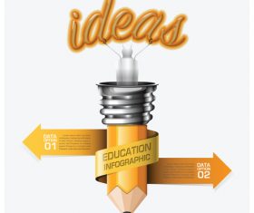 Education with learning infographic template vector 05