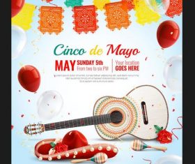 Elegant music brochure template vector