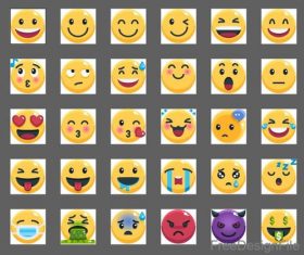 Emoji flat icons