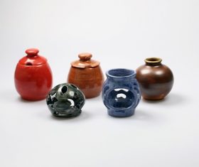Exquisite ceramic pot Stock Photo
